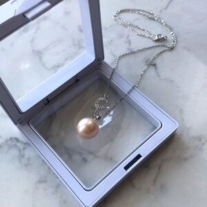 Custom Made 12.5mm Genuine Pearl Necklace